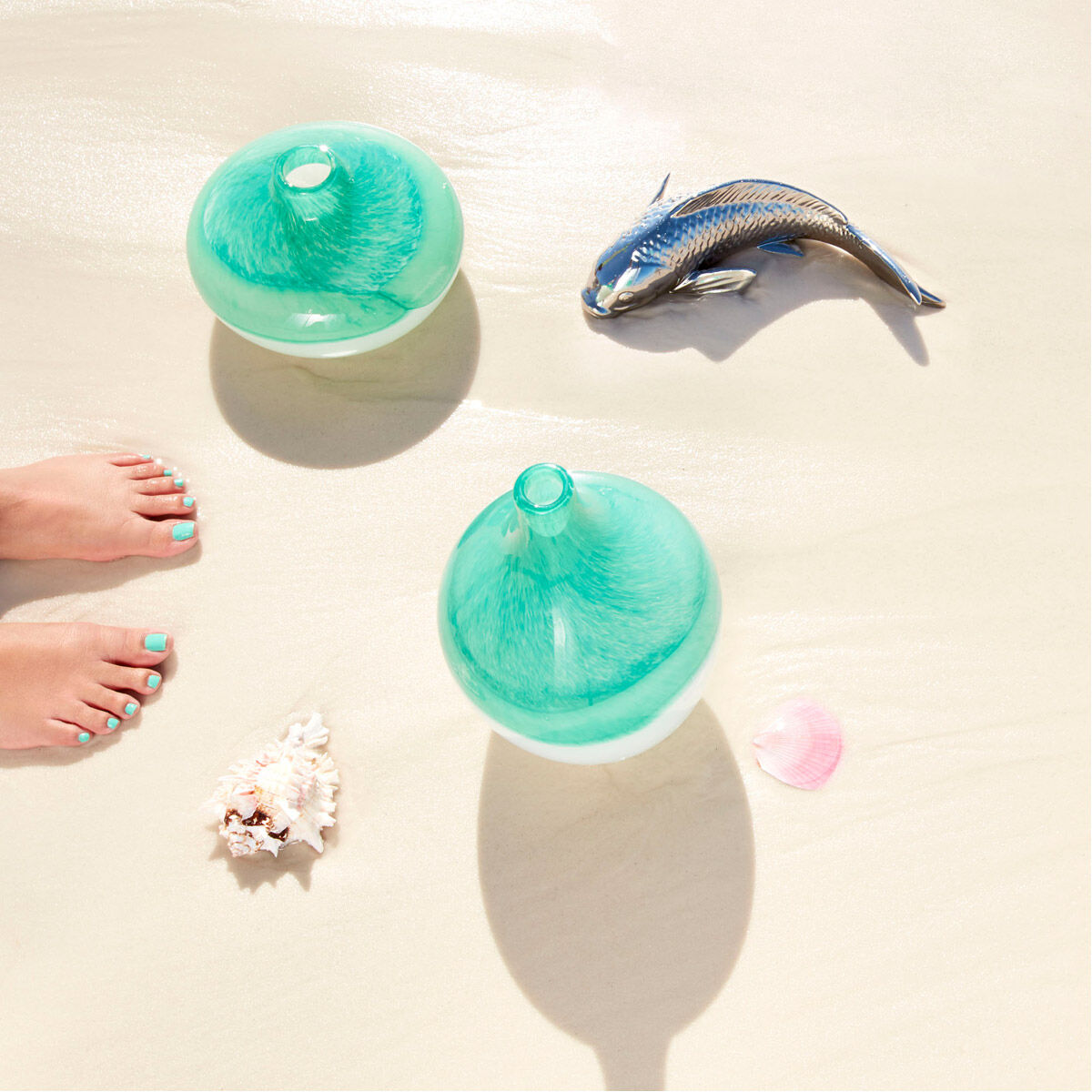 Iced Marble 9 X 8 inch Vase, Medium