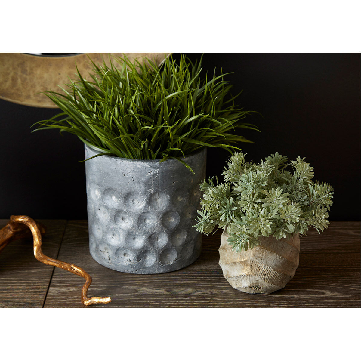 Potomac Pewter Gray Planter, Small