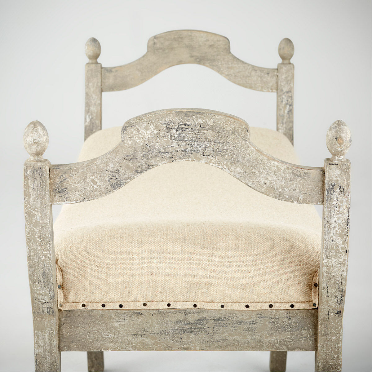 Alice 26 inch Weathered Grey Stool, Large