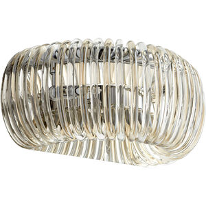 Beaming 2 Light 15 inch Chrome Wall Sconce Wall Light