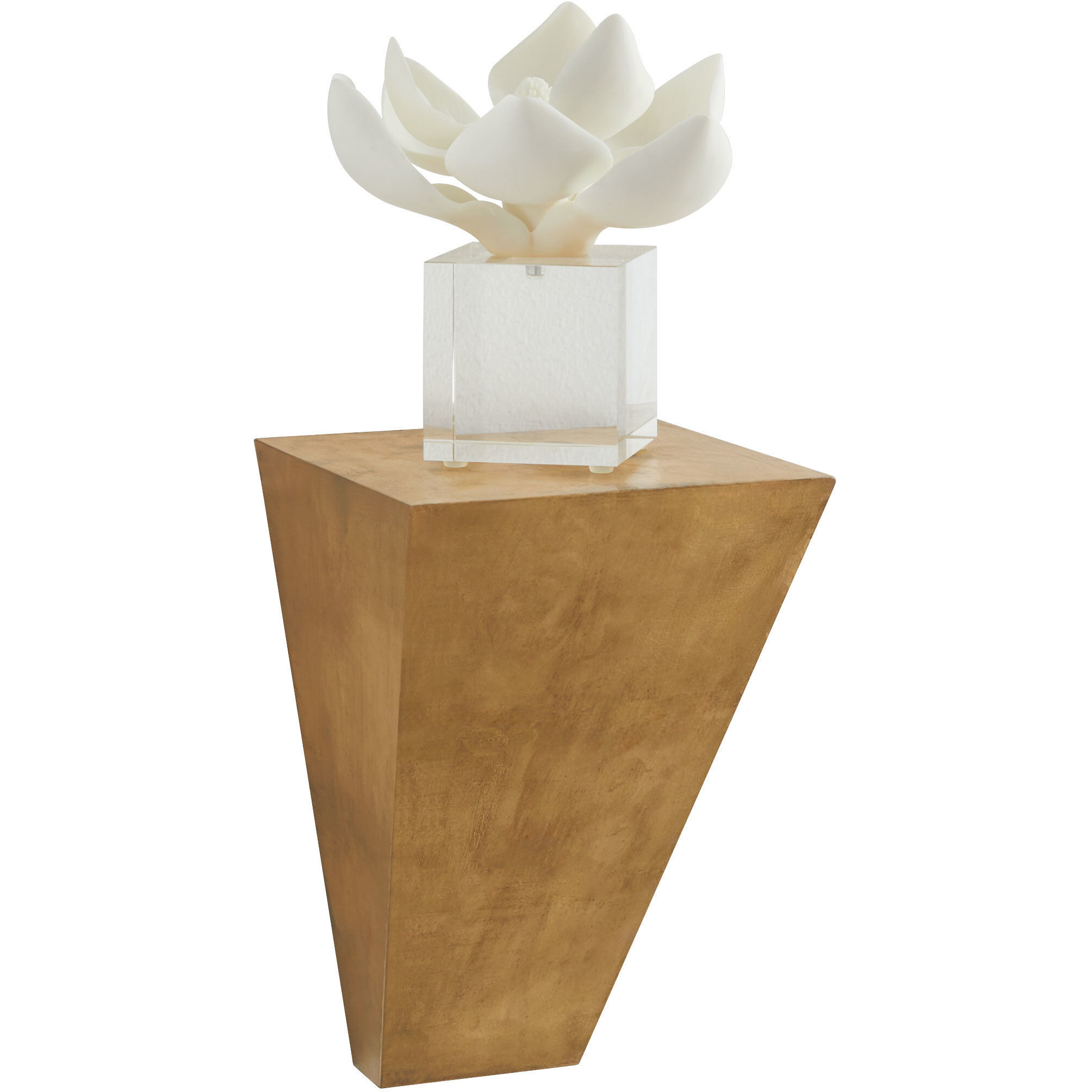 Doro 8 inch Gold Leaf Wall Shelf, Large