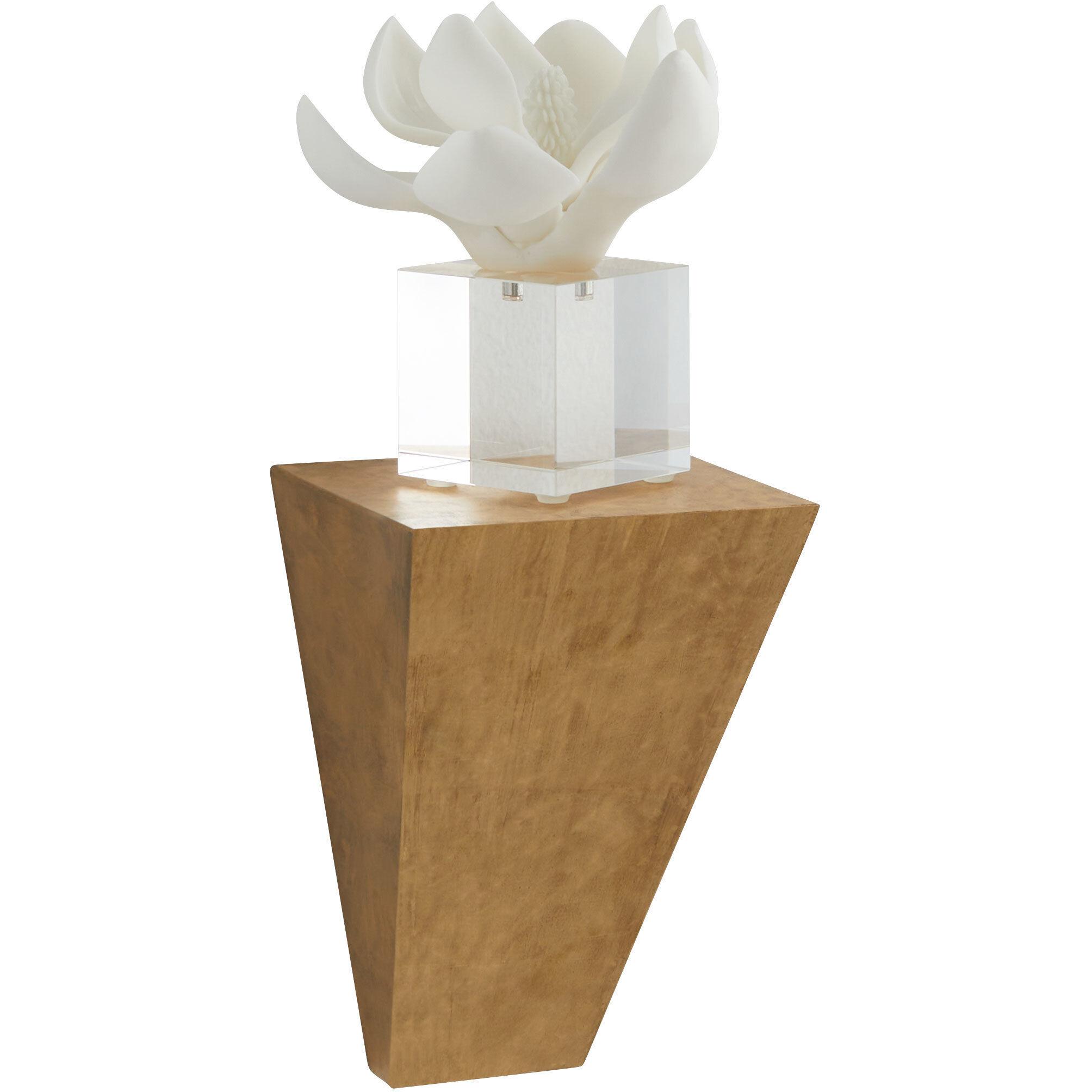 Doro 6 inch Gold Leaf Wall Shelf, Small