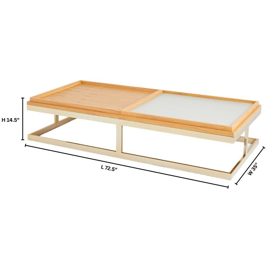 Cosmopolita 72.5 X 35 inch Brown Coffee Table