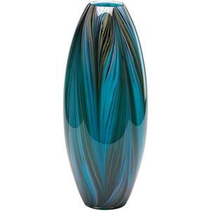 Peacock Feather 20 X 8 inch Vase