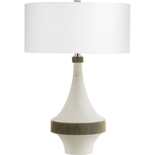 Saratoga 25 inch 100.00 watt White Table Lamp Portable Light
