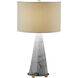 Opaque Storm 27 inch 100.00 watt White Table Lamp Portable Light