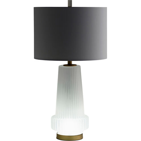 Mila 33 inch 100.00 watt Aged Brass Table Lamp Portable Light