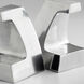 Apostrophe 6 X 5 inch Polished Aluminum Bookends