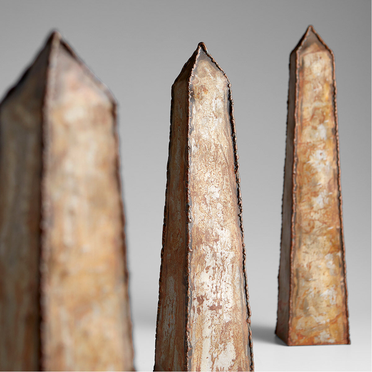 Peaky 18 X 4 inch Sculptures, Set of 3