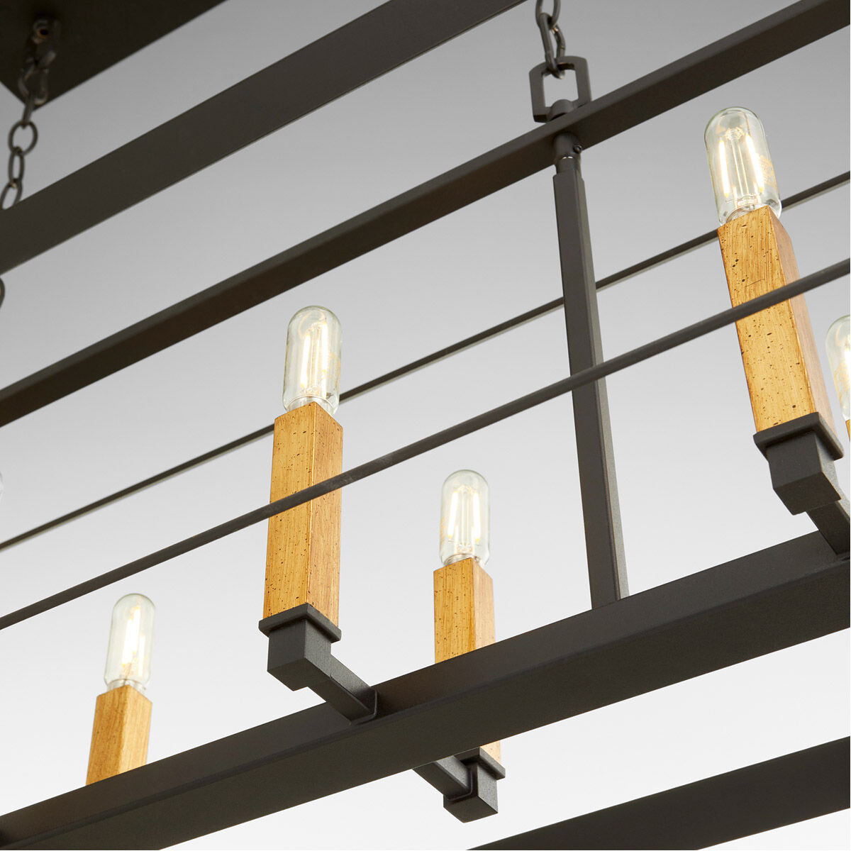 Hyperion 8 Light 37 inch Noir Island Light Ceiling Light