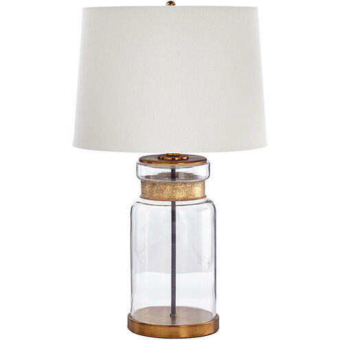 Bonita 27 inch 100.00 watt Clear And Gold Table Lamp Portable Light