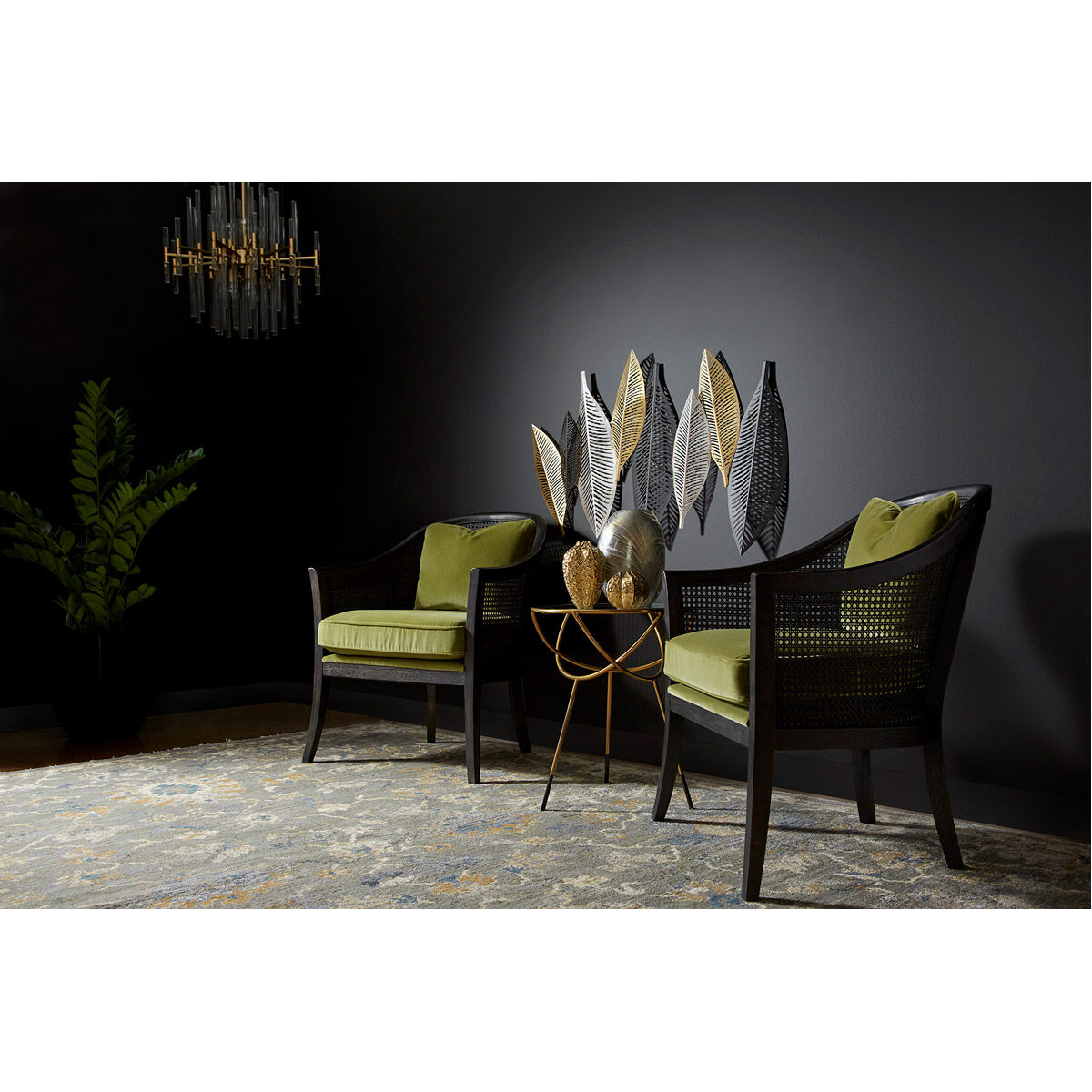 Gyroscope 19 inch Gold Side Table