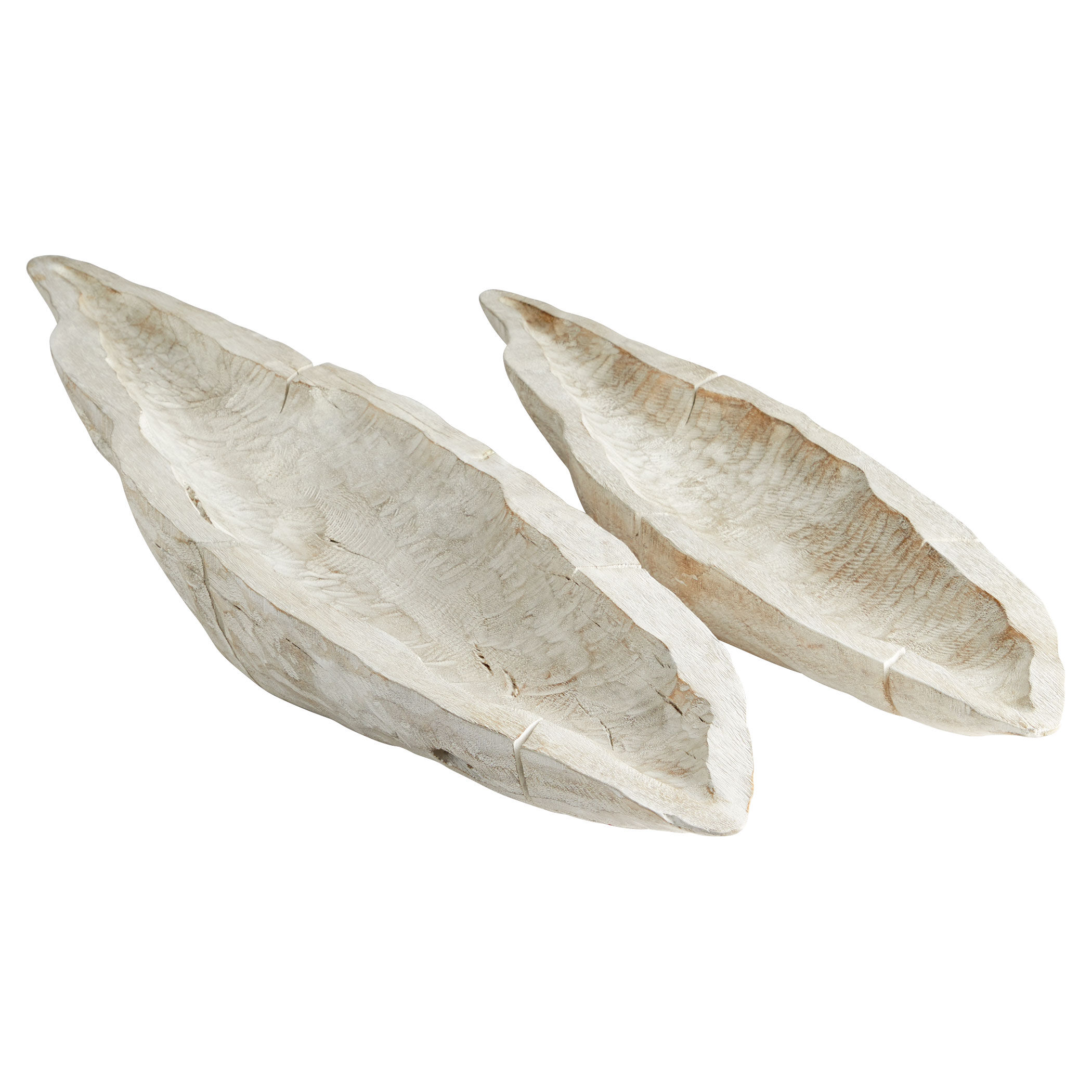 Navarro Whitewashed Tray, Large