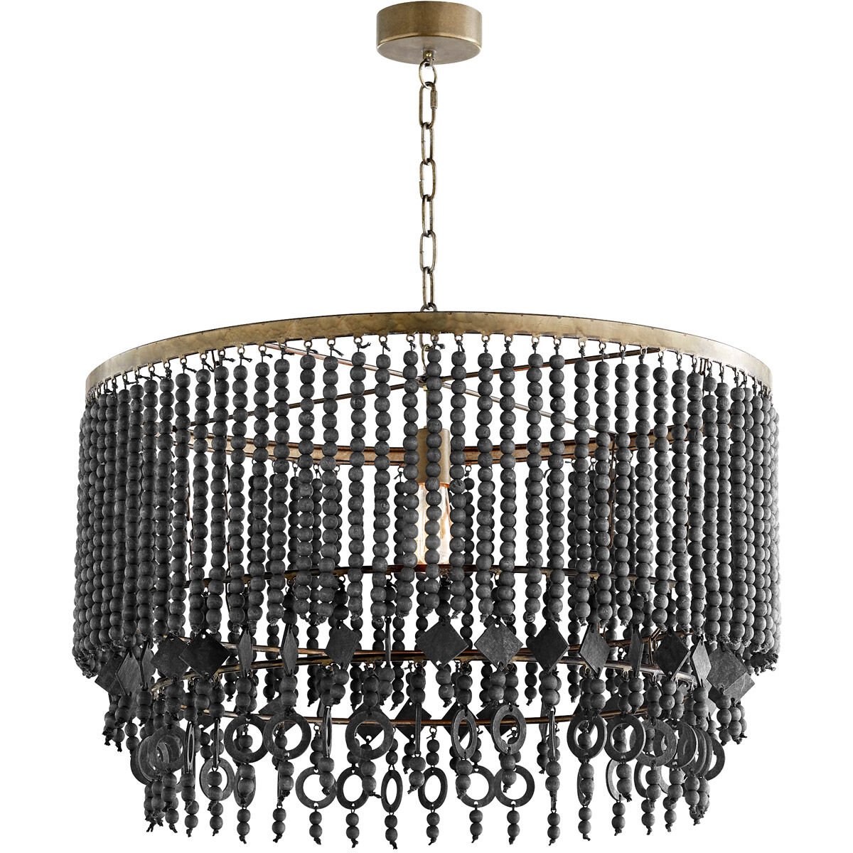 Estrella 1 Light 3 inch Tinted Raw Iron Pendant Ceiling Light