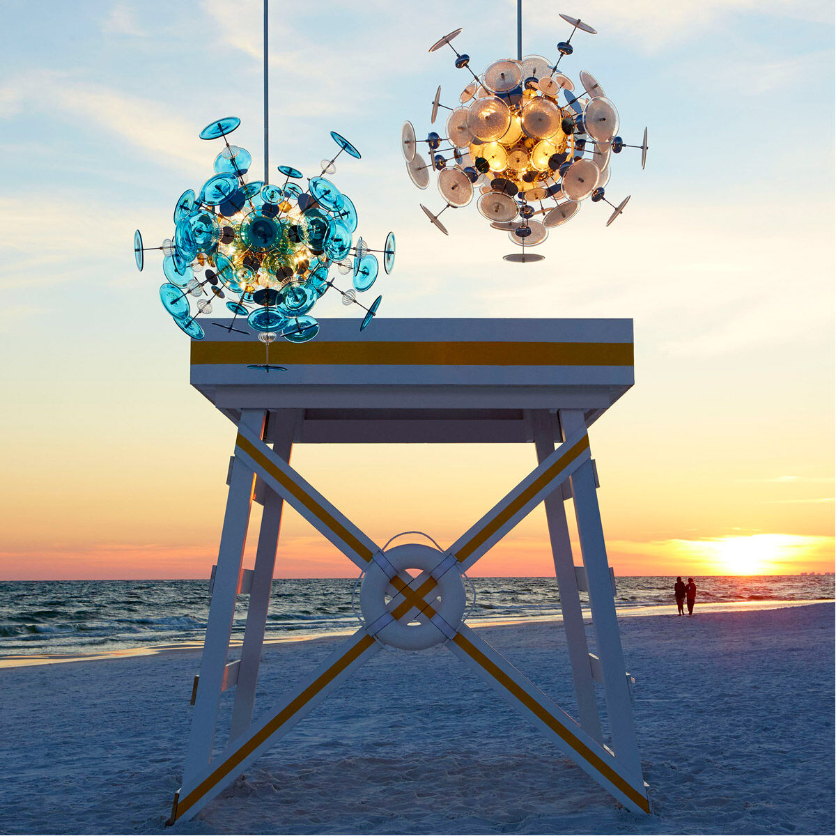 Avi 10 Light 25.25 inch Polished Nickel Pendant Ceiling Light