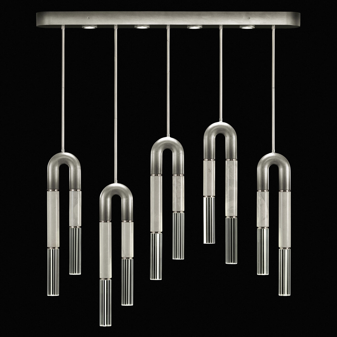 Antonia LED 51.5 inch Silver Pendant Ceiling Light