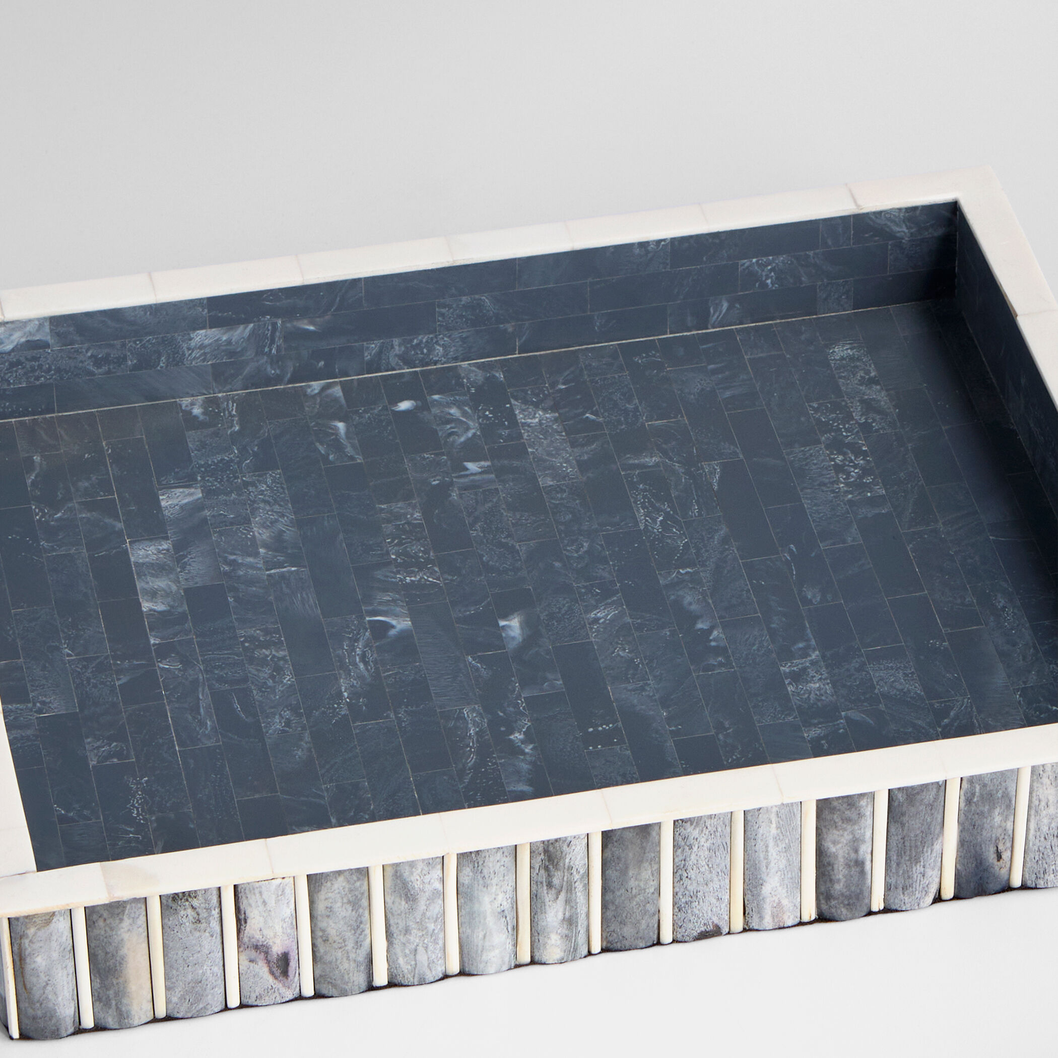 Lapis Blue and White Tray, Small