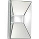 Pentallica 26 X 16 inch Clear Wall Mirror, Rectangle