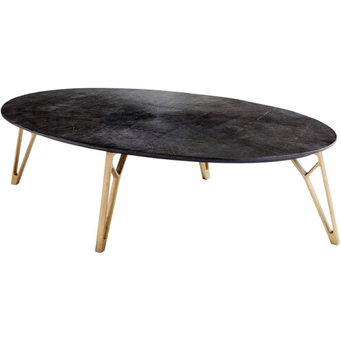 Quartette 57 X 34 inch Bronze And Brass Coffee Table