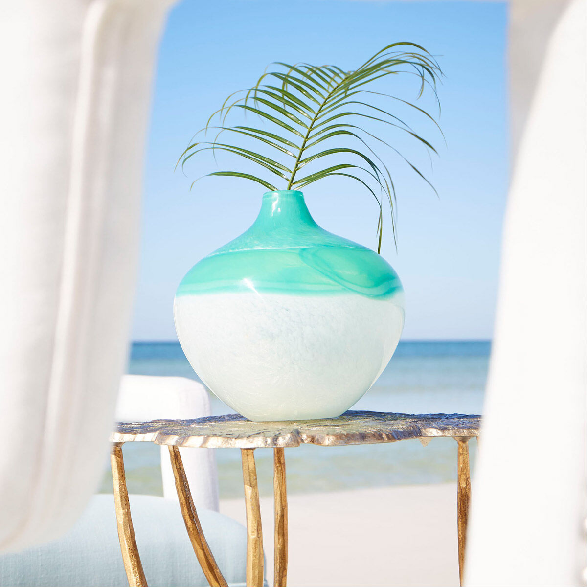 Iced Marble 9 X 8 inch Vase, Medium