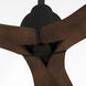 Bora Bora 62 inch Black with Walnut Blades Ceiling Fan