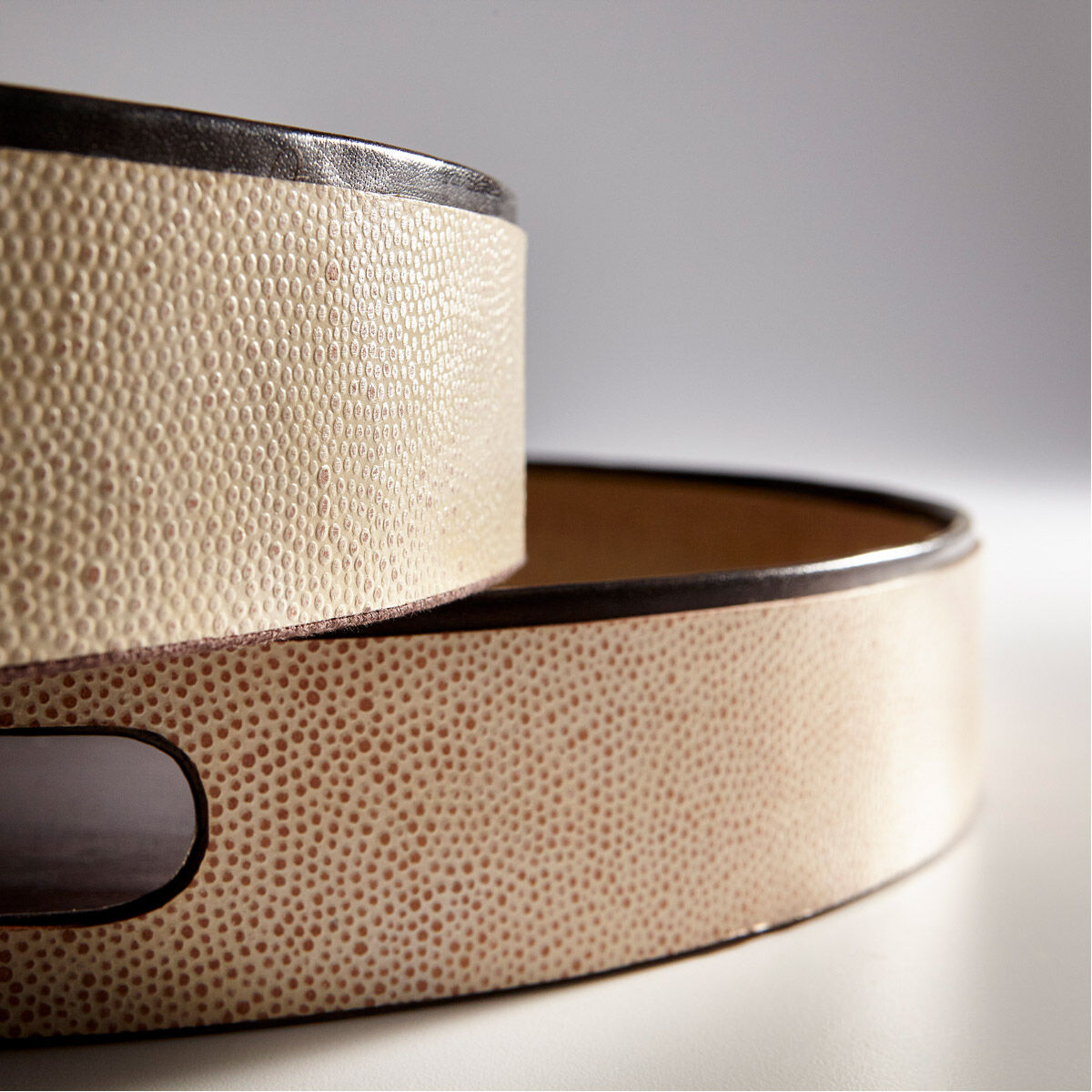 Marriot Beige And Brown Tray, Large