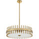 Cassio 6 Light 28 inch Aged Brass Pendant Ceiling Light