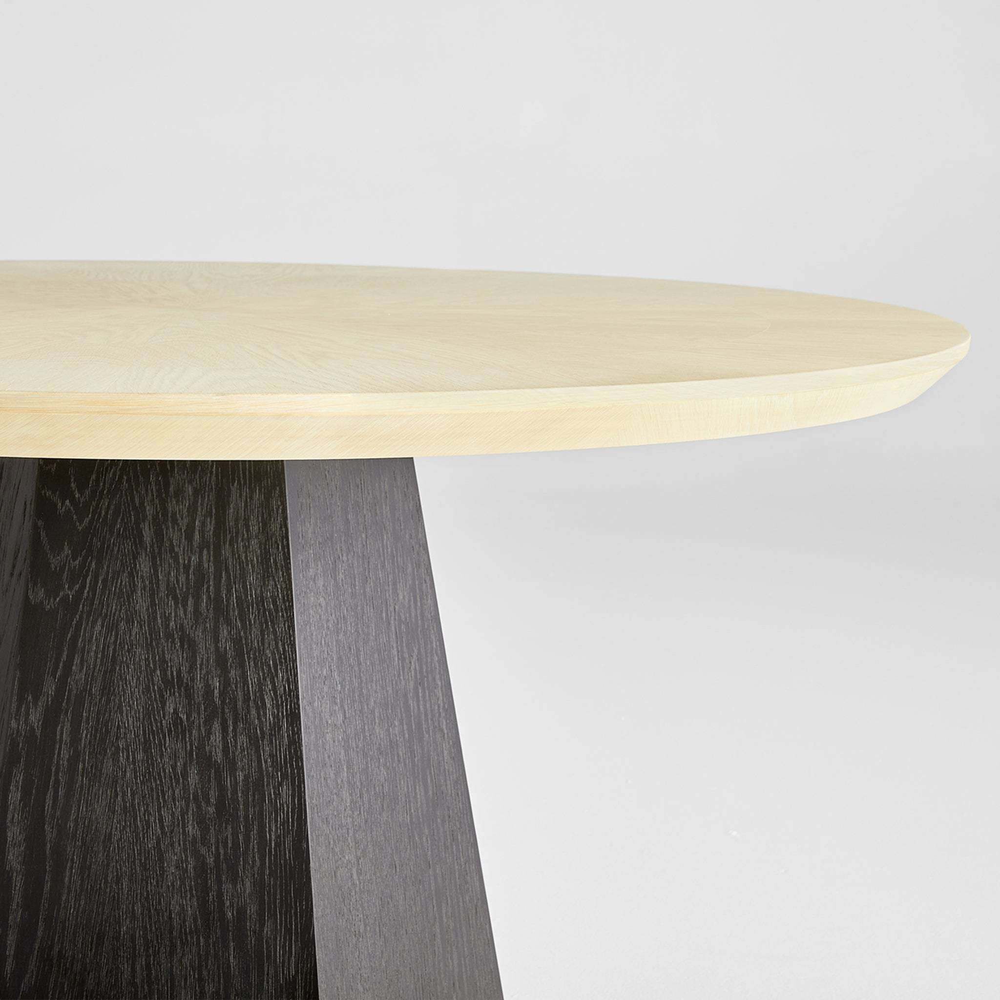 Lamu 54 inch Natural and Black Dining Table