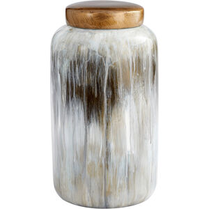 Spirit Drip Olive Glaze Container