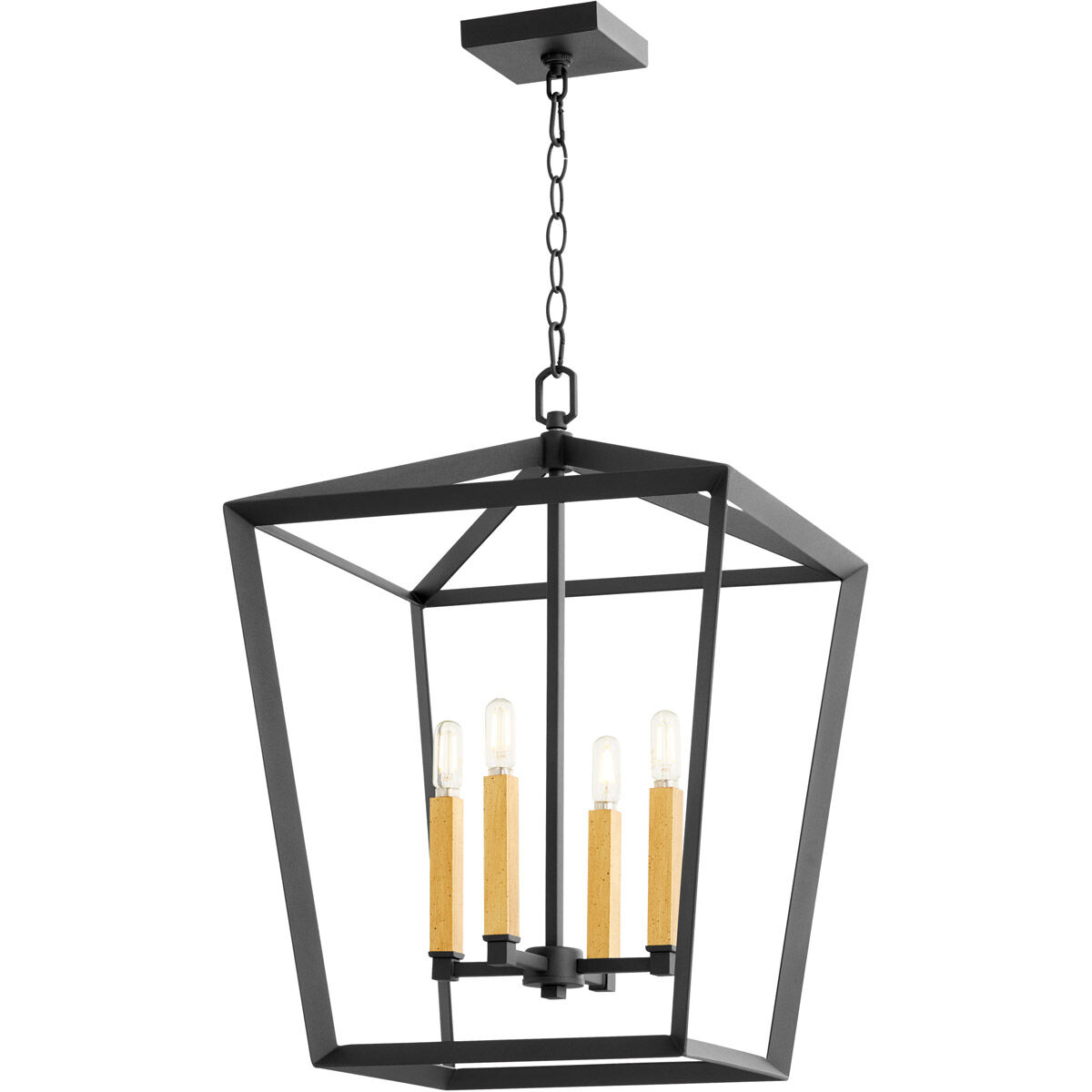 Hyperion 4 Light 17 inch Noir Chandelier Ceiling Light