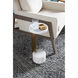 Kodiak 10 inch Gold/White Side Table