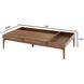 Match 63 X 40 inch Medium Brown Coffee Table