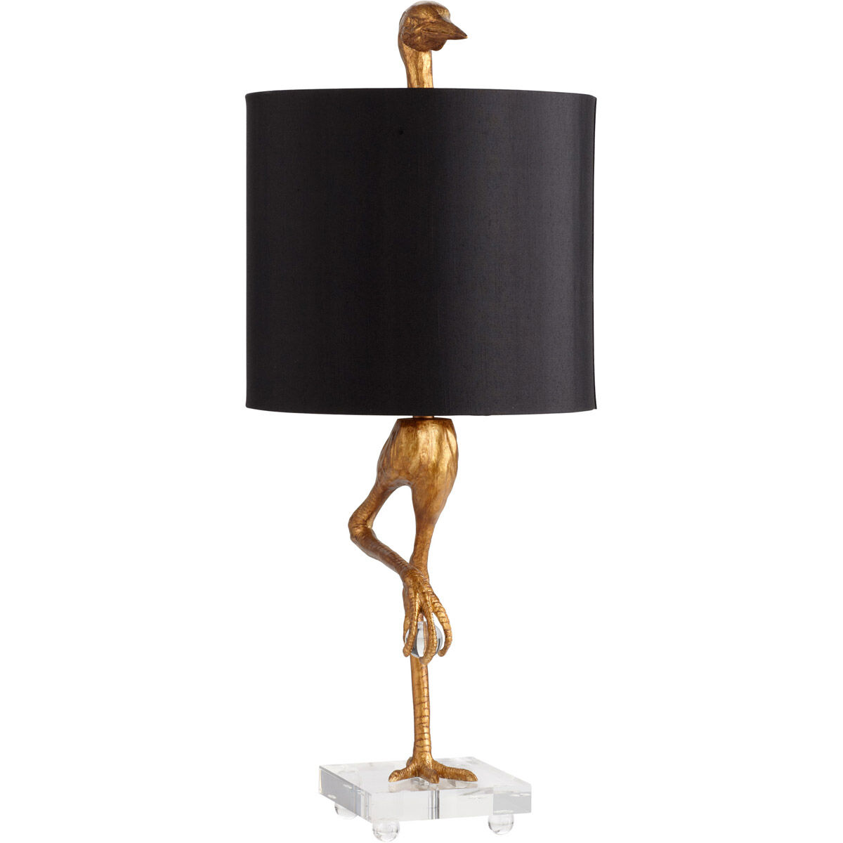 Ibis 35 inch 100.00 watt Ancient Gold Table Lamp Portable Light