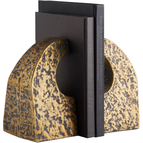 Apostrophe 5 X 5 inch Antique Brass Bookends
