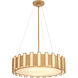 Volterra 5 Light 28 inch Aged Brass Pendant Ceiling Light