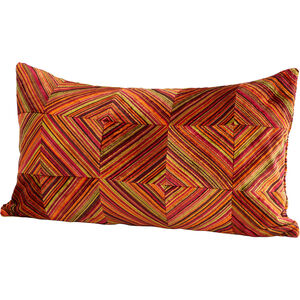 Ella 24 X 14 inch Multi Colored Pillow Cover