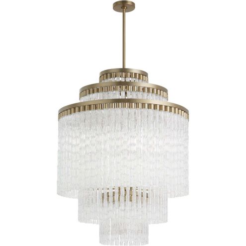 Nobel 18 Light 33 inch Aged Brass Chandelier Ceiling Light