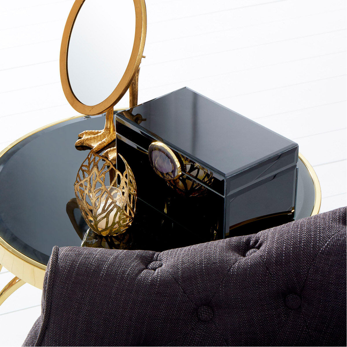 Duck 13 X 7 inch Gold Wall Mirror