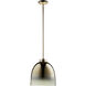 Parlor 1 Light 13 inch Satin Gold Pendant Ceiling Light