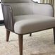 Ayla Dark Brown and Onyx with Taupe Chair