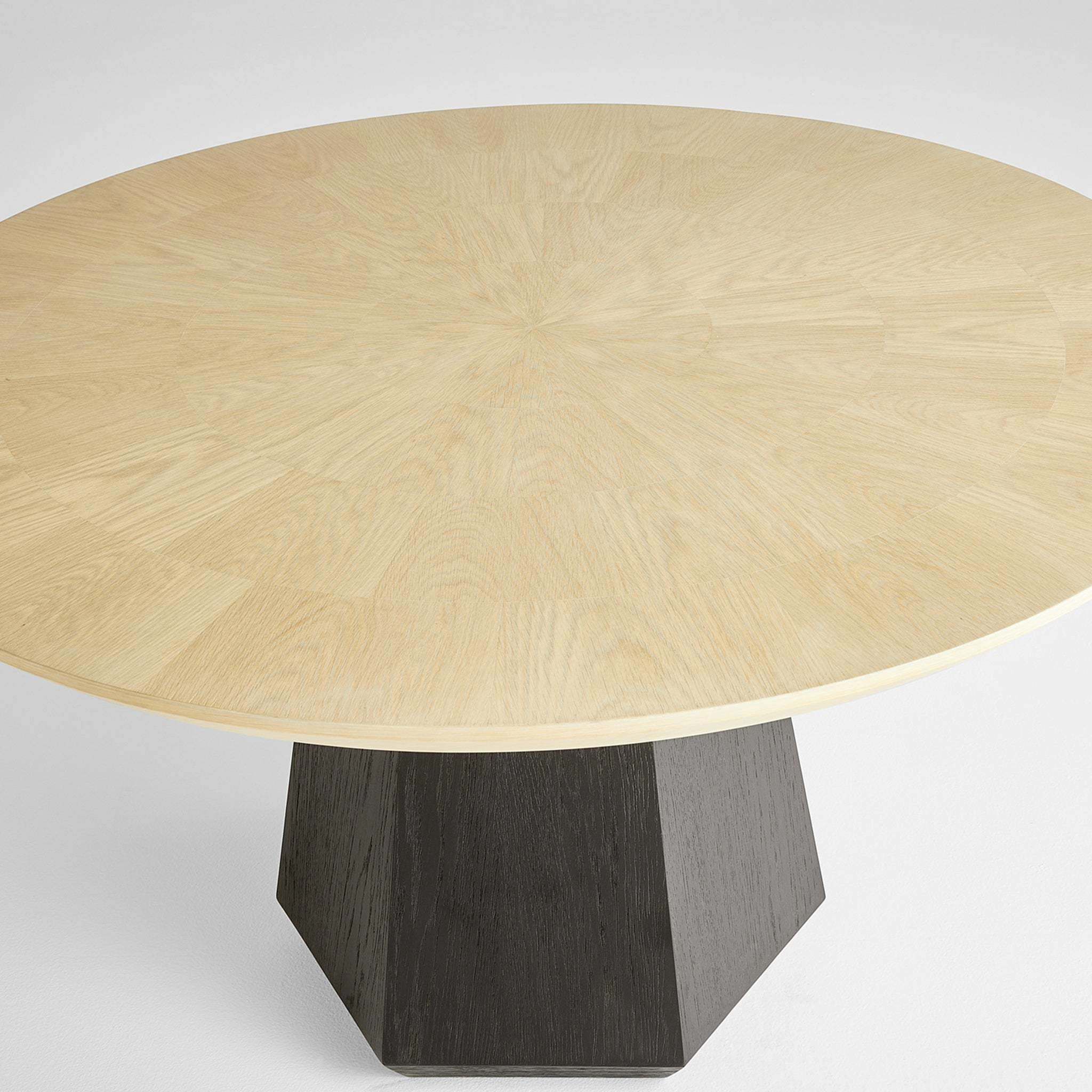 Lamu 54 inch Natural and Black Dining Table