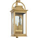 Concord 3 Light 25 inch Heritage Brass Outdoor Wall Sconce