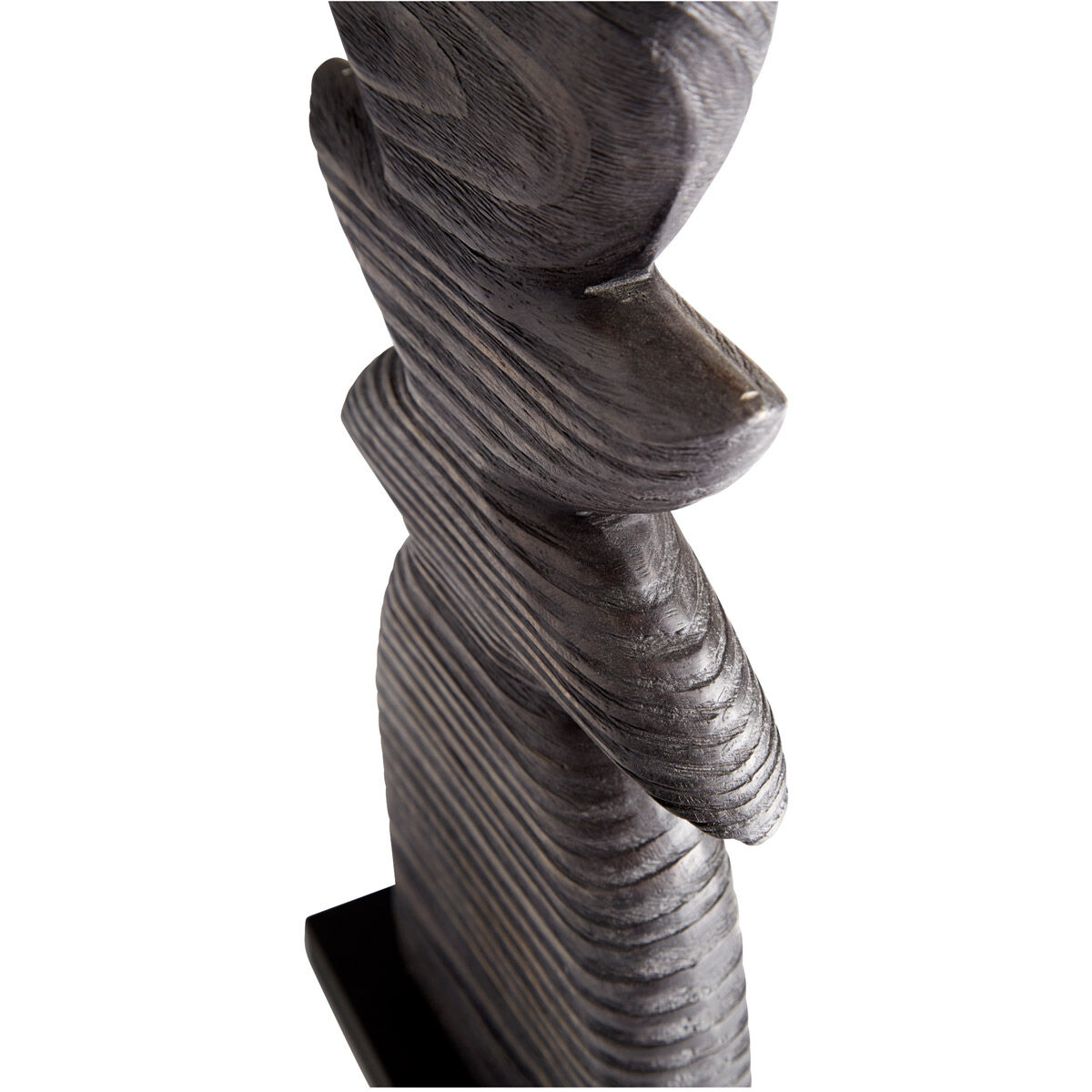 Dark 17 X 9 inch Sculpture, Crescent