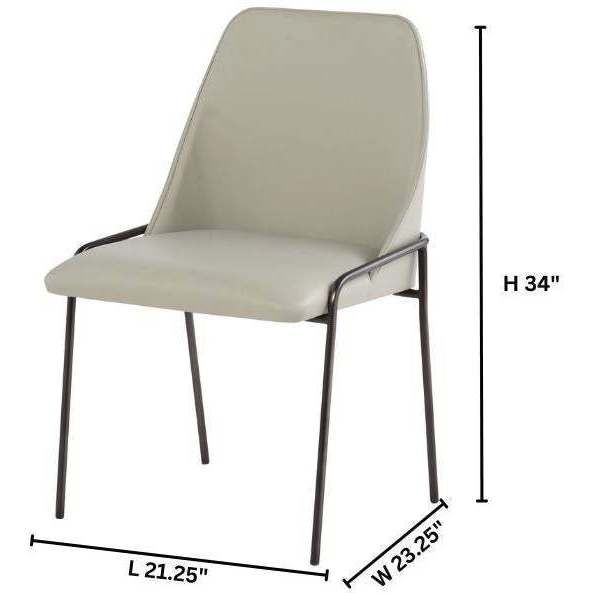 Suez Onyx and Taupe Dining Chair