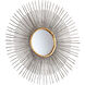 Pixley 18 inch Antiqued Silver Leaf Wall Mirror, Small
