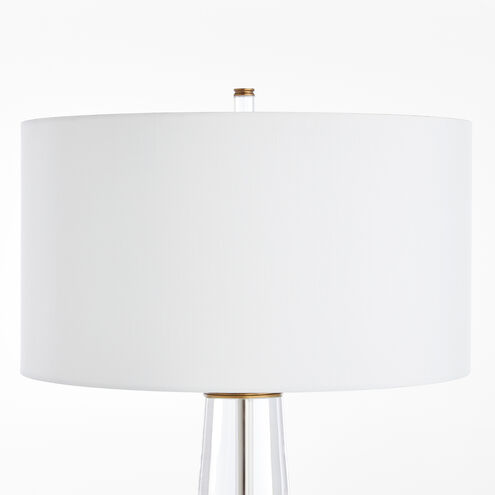 Bellamy 32.5 inch 150.00 watt Crystal and Brass Table Lamp Portable Light