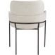 Julian Onyx and Off-White Dining Chair