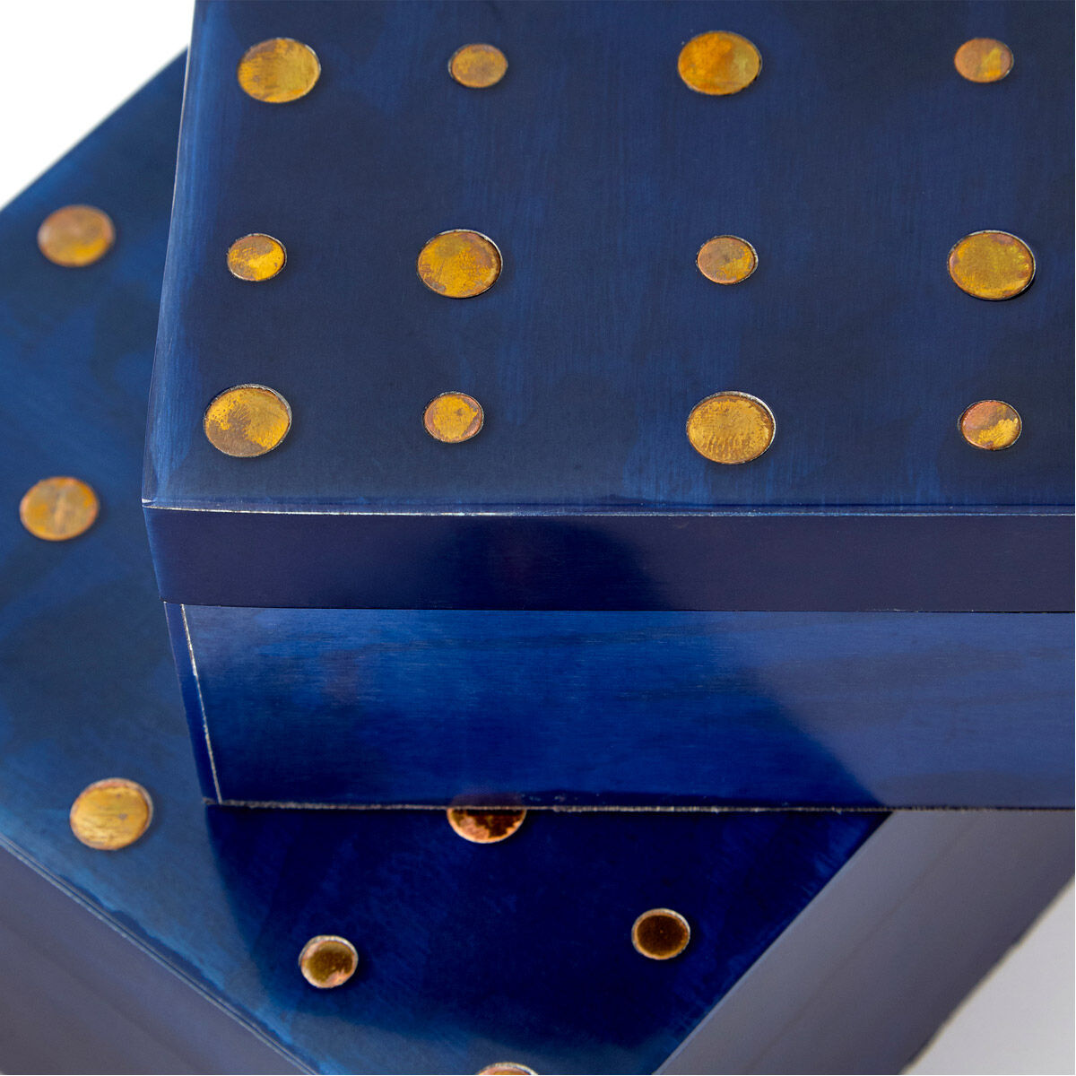 Dotty Black And Brass Container, Small