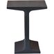 Anvil 24 X 24 inch Black Side Table