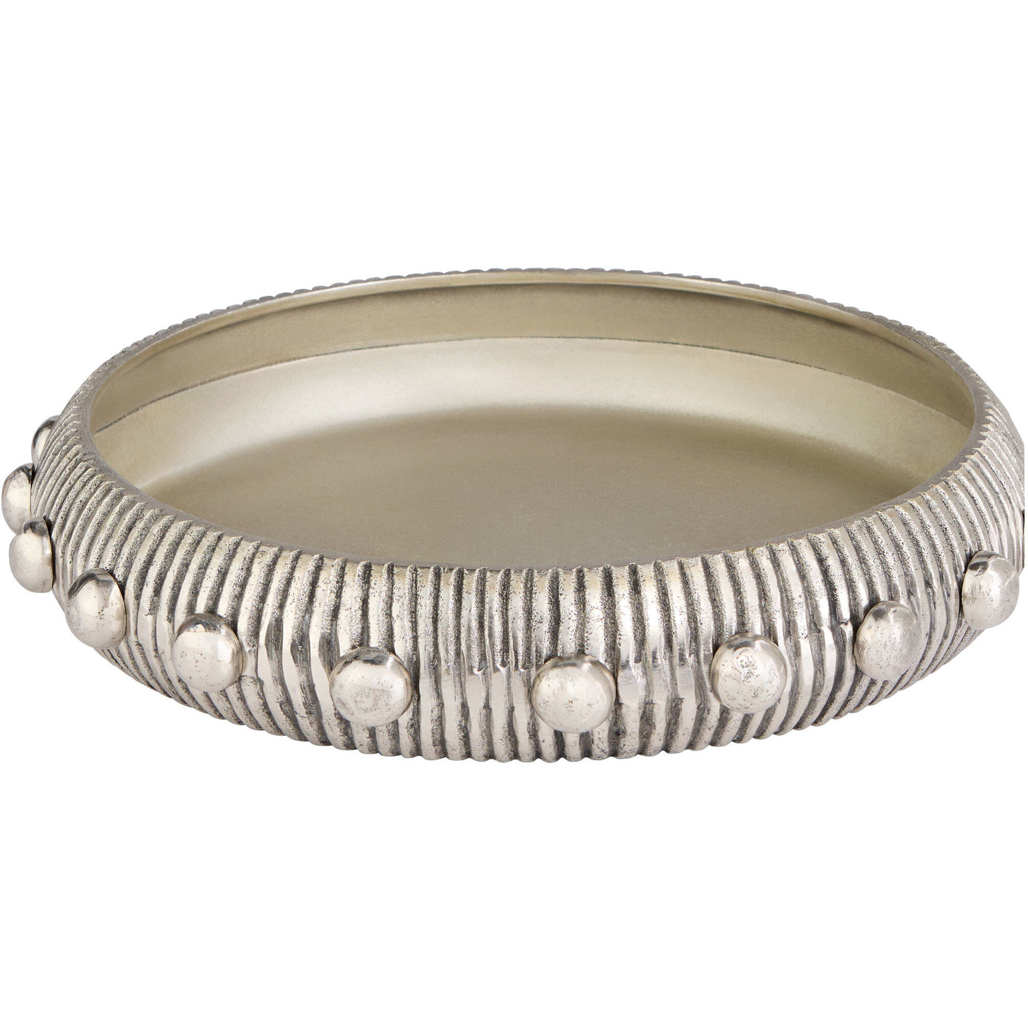 Batten Antique Nickel Tray, Small
